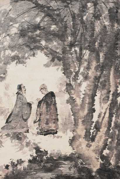 傅抱石 人物 立轴